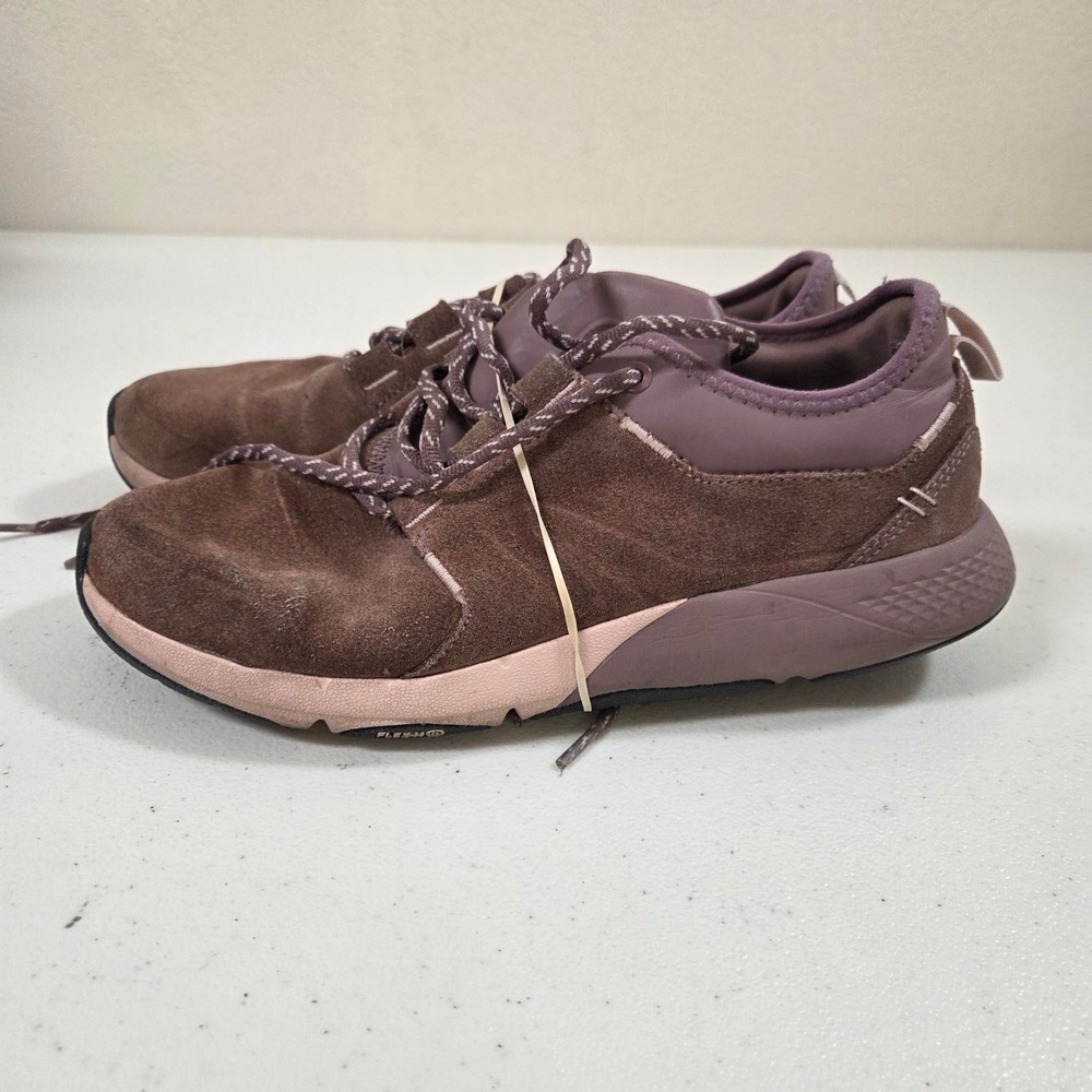 Decathlon Newfeel Actiwalk Comfort Leather Pink Brown Walking Shoes Womens 9‎